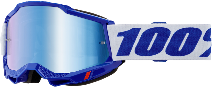 100% Accuri 2 Goggle Blue W/Blue Mirror Lens 50014-00039