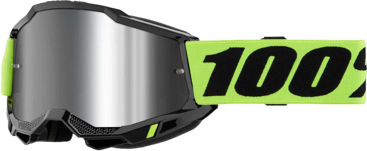 100% Accuri 2 Junior Goggle N. Yllw Mirror Silver Lens 50025-00012