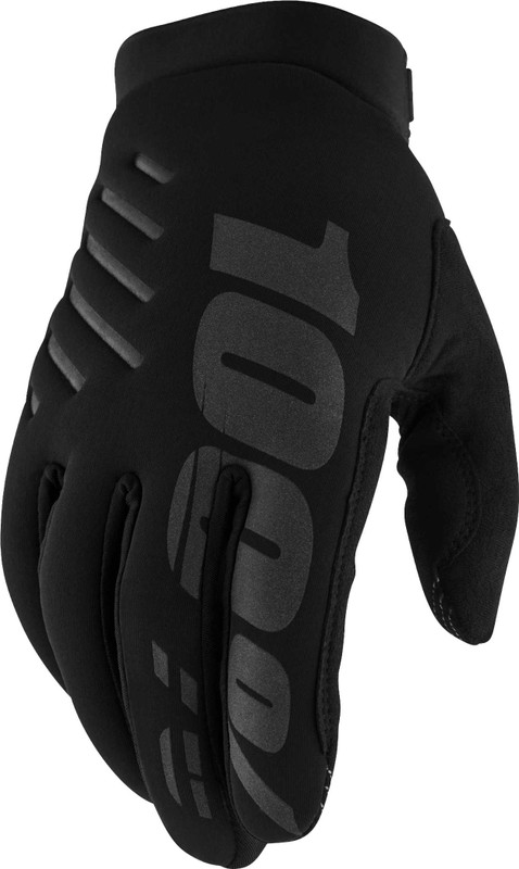 100% Brisker Women'S Gloves Black Lg 10005-00003