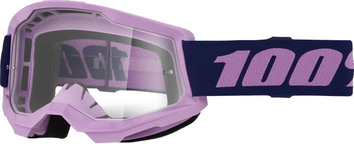 100% Strata 2 Goggle Purple Clear Lens 50027-10025
