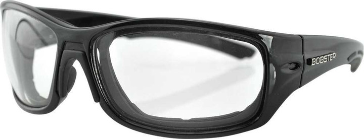 Bobster Rukus Sunglasses Black Anti-Fog W/Photochromatic Lens ERUK001