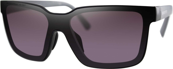 Bobster Boost Sunglasses Matte Black W/Grey/Purple/Slvr Mir BBST001H