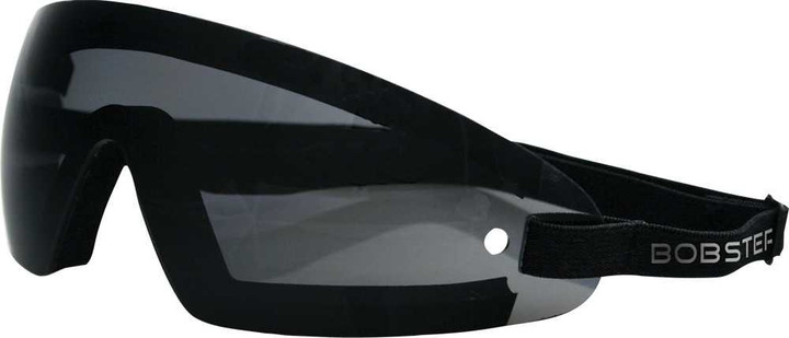 Bobster Wrap Around Sunglasses Black W/Smoke Lens BW201