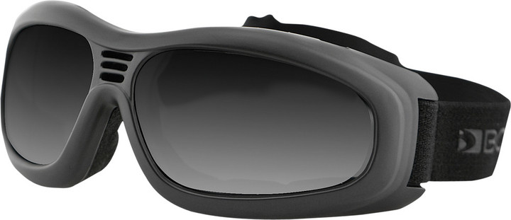 Bobster Touring Ii Sunglasses Black W/Smoke Lens BT2001