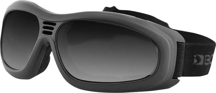 Bobster Touring Ii Sunglasses Black W/Smoke Lens BT2001