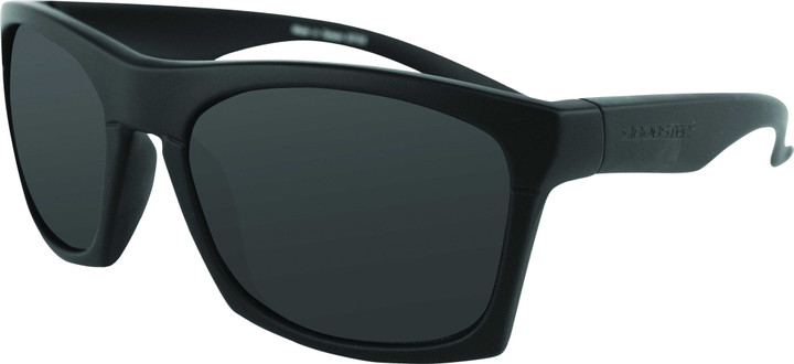 Bobster Capone Sunglass Matte Black W/Anti-Fog Smoked Lens ECAP001