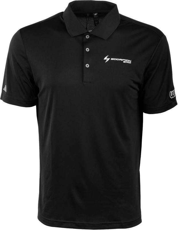 Scorpion Exo Scorpion Polo Black/White Md 99-7154M