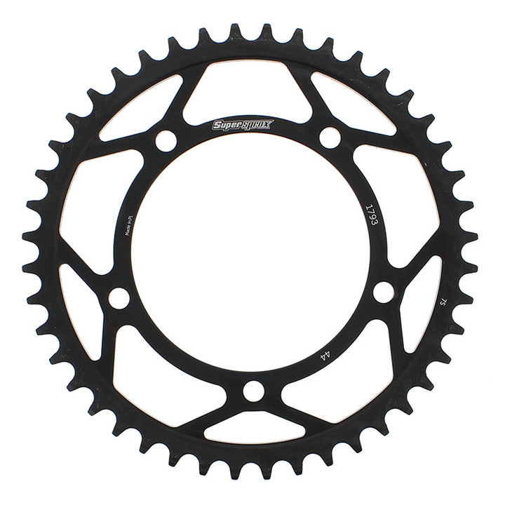 Supersprox Rear Sprocket Steel 44T-520 Blk Hay/Suz/Tri RFE-1793-44-BLK