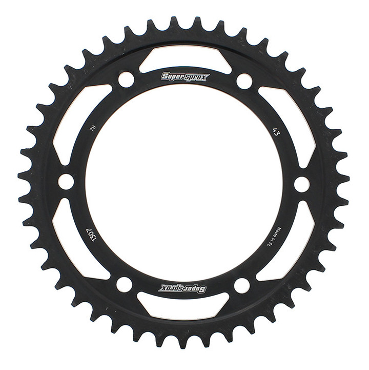 Supersprox Rear Sprocket Steel 43T-525 Blk Hon RFE-1307-43-BLK