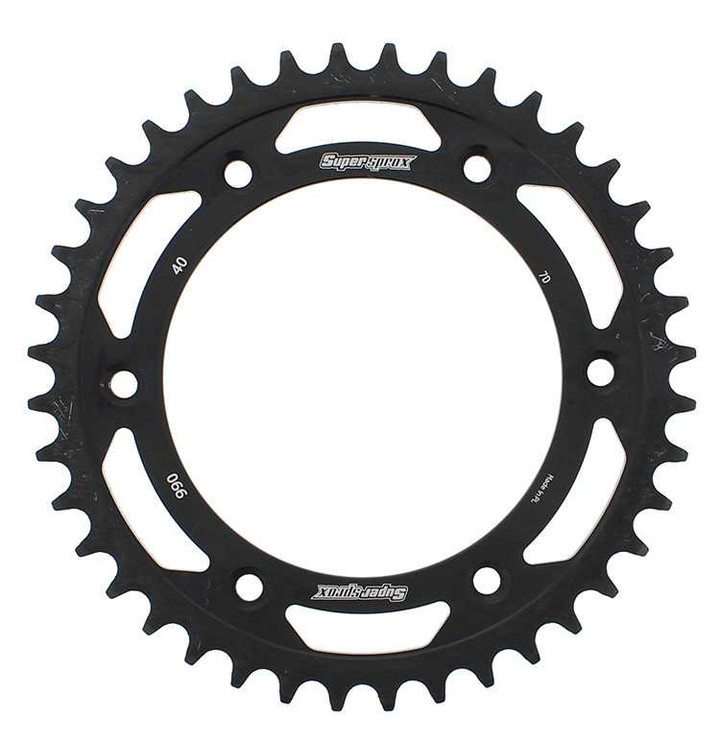 Supersprox Rear Sprocket Steel 40T-520 Blk Hus/Husq/Ktm RFE-990-40-BLK