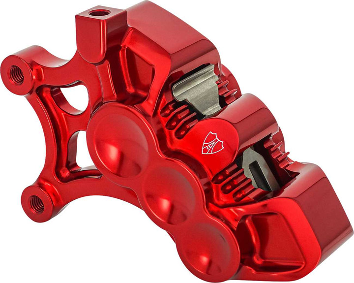 Arlen Ness Monoblock Axial Brake Caliper - 14" - Left - Red 320-110