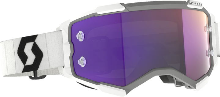 Scott Fury Goggle - White/Black - Purple Chrome Lens 2728281035281