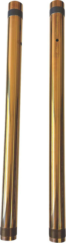 Pro-One Perf.Mfg. Fork Tubes - 43 mm - Stock Length - Gold TIN - Inverted 105430G
