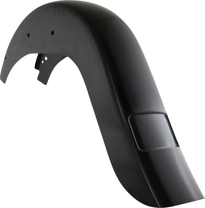Klock Werks Benchmark Rear Fender - Vicla - Frenched - Black - HD Softail '11-'17 KWF-02-0548