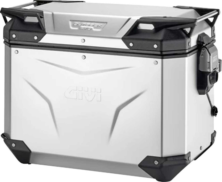 GIVI Outback Evo Side Case - Right - 48 Liter - Silver Anodized OBKEV48AAR