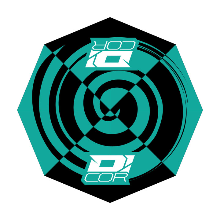 D'Cor Visuals D'Cor Umbrella Teal/Black 81-107-1