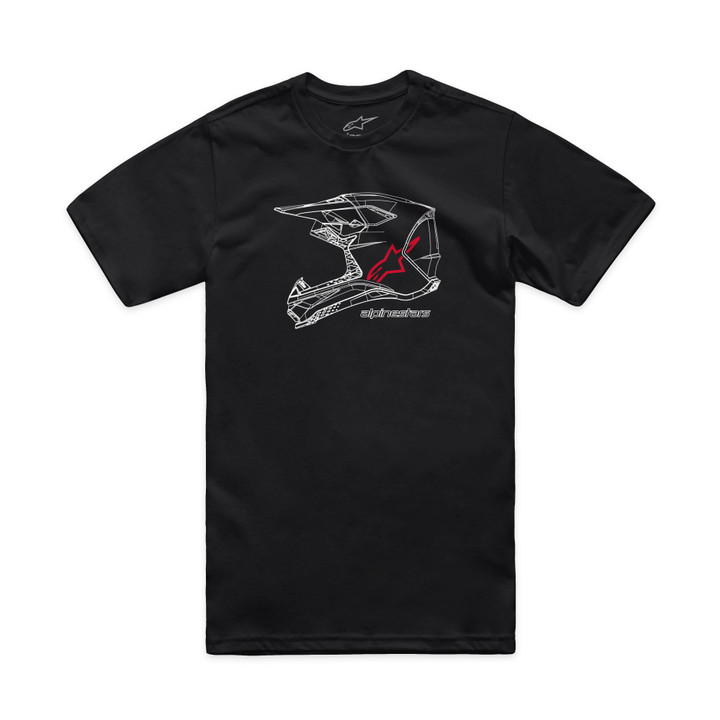 Alpinestars Mx Helmet Csf Tee Black 2X 1214-73116-10-XXL