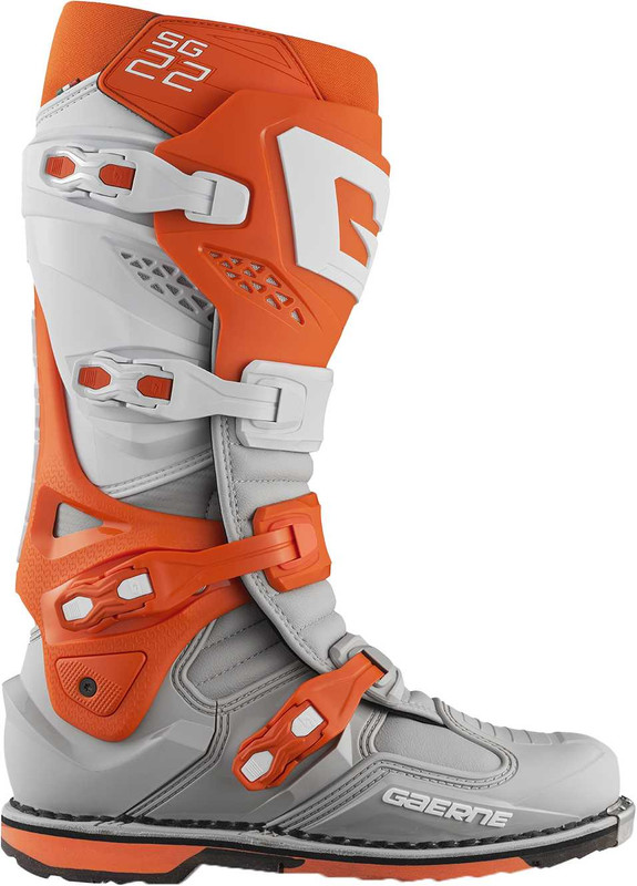 Gaerne Sg-22 Boots Orange/White/Grey Sz 11 2262-008-46