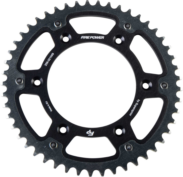 Fire Power Rear Sprocket Hybrid 49T Blk/Sil FPH-210-49-BLK