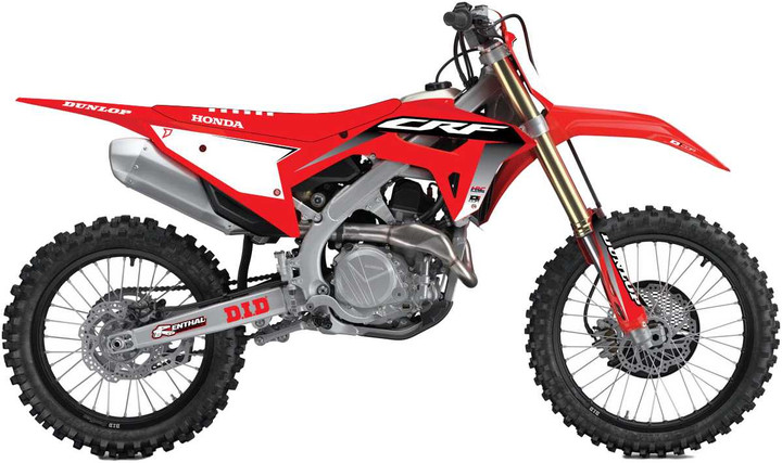 D'Cor Visuals Comp Kit Honda Hrc 3 Crf 450 Wht Bg 20-10-942