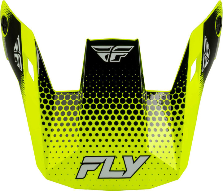 Fly Racing Rayce Sonar Helmet Visor Hi-Vis/Black/White Xs-Lg 73-3653VM