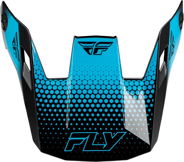 Fly Racing Rayce Sonar Helmet Visor Black/Electric Blue Xs-Lg 73-3654VM