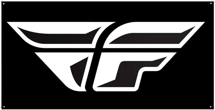 Fly Racing F-Wing Banner Black 3' X 6' NEW F-WING BLACK 3X6
