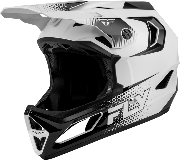 Fly Racing Yth Rayce Sonar Bicycle Hlmt White/Black Ys 73-3650YS