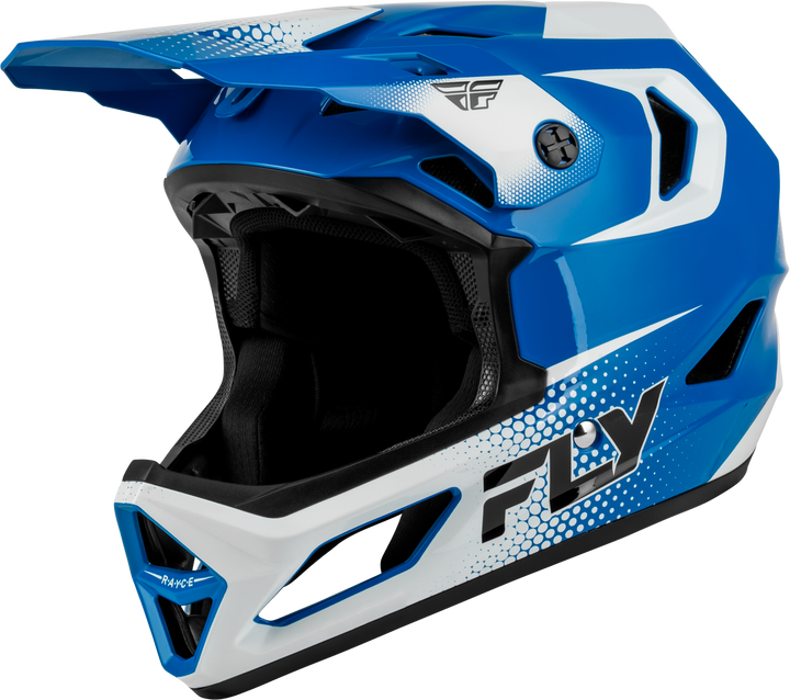 Fly Racing Yth Rayce Sonar Bicycle Hlmt Blue/White/Black Ys 73-3652YS