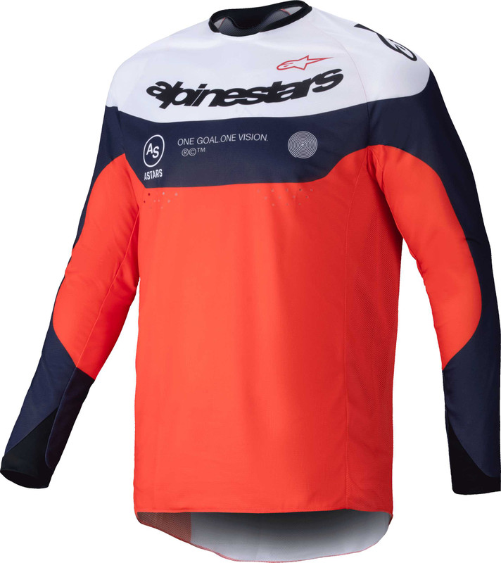 Alpinestars Pro-Dura Jersey Navy/Hot Orange/White Md 3760125-7162- M