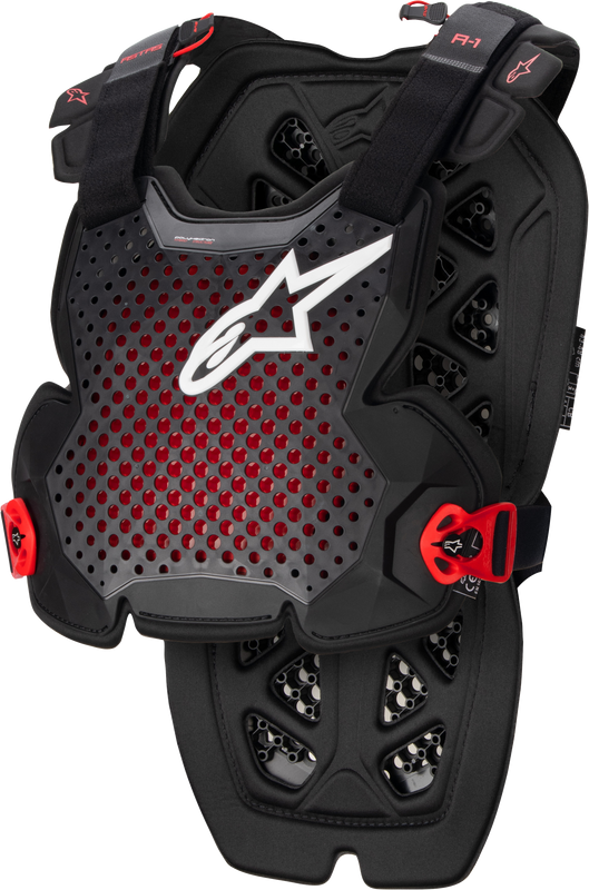 Alpinestars A-1 Chest Protector Anthracite/Black/Red  Xl/2X 6700123-1431-XXL