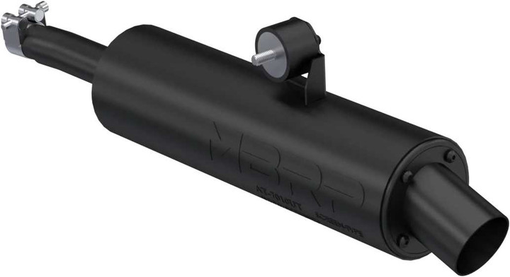 MBRP Single Slip-On System W/ Utility Muffler Blk Can AT-7217