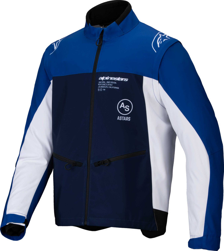 Alpinestars Lite-Dura Softshell Jacket Navy/Bright Blue/White Sm 3700225-7174- S