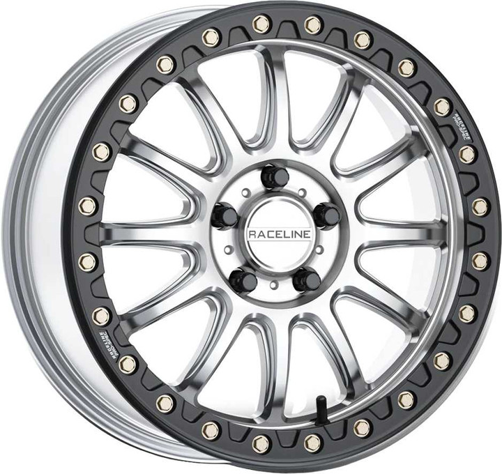 Raceline Wheels Alpha Hyper 15X7 5X114.3 +25 Silver W/ Black Ring A14SB-57012+25