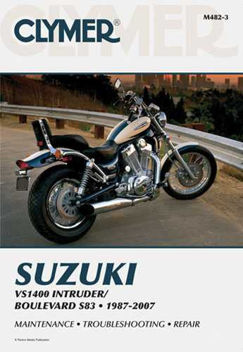 Clymer Manual Suzuki Vs1400 Intruder/Boulevard S83 CM4823