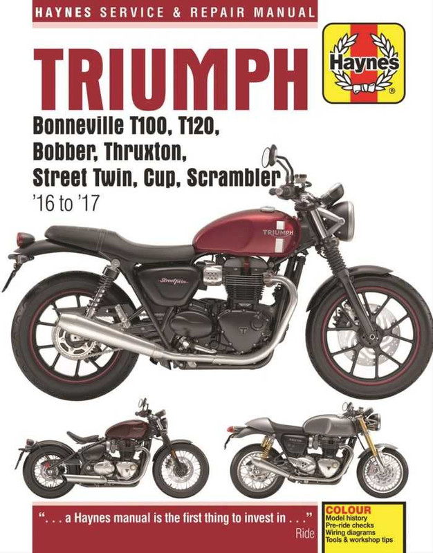 Haynes Triumph Bonneville T100 T120 Bobber Thrruxton Street Twin M6401