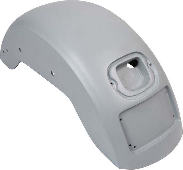 PAUL YAFFE BAGGER NATION French Fix Rear Fender - Black Plate Frame - Red Tail Light - HD - Softail PYO:FF-B-R