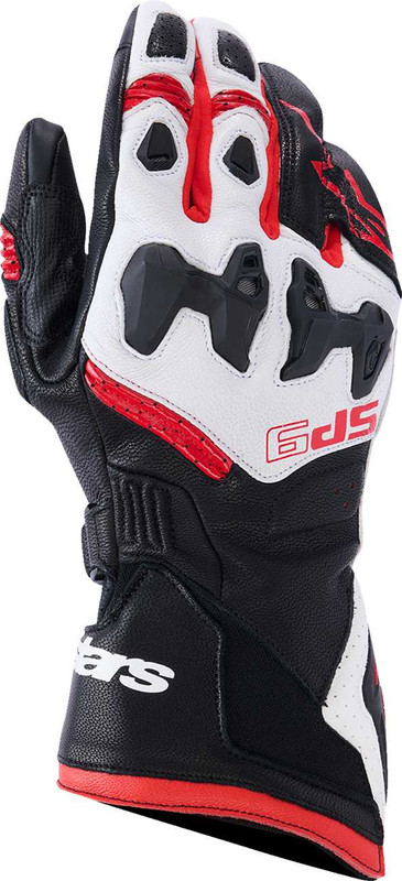 ALPINESTARS SP-9 Gloves - Black/White/Bright Red - Medium 3500526-1304-M