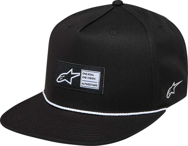 ALPINESTARS Label Snapback Hat - Black - One Size 1236-81438-10-OS