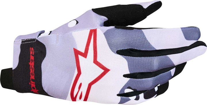 ALPINESTARS Radar Gloves - Ash Gray/Light Lilac/Red/Black - Medium 3561824-9347-M