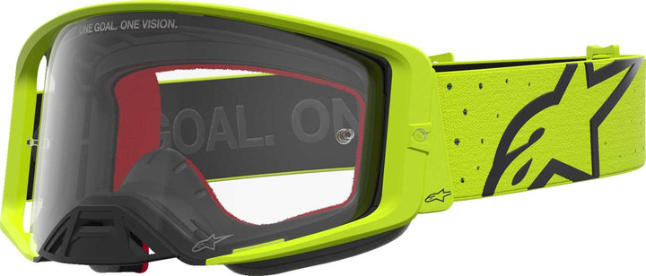 ALPINESTARS GOGGLES Supertech Goggle - Vesta - Fluo Yellow/Black - Clear Lens 5100827-5012