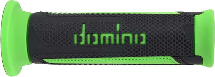 DOMINO A350 Turismo Grips Anthracite/Green Pair A35041C4470CY-0