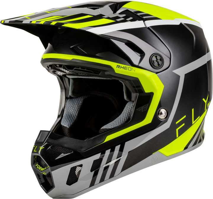 FLY RACING Formula Cc Strike Helmet Grey/Black/Hi-Vis Xl 73-4364X