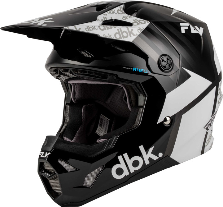 FLY RACING Formula CP DBK Helmet Black/White/Grey Xl 73-0064X