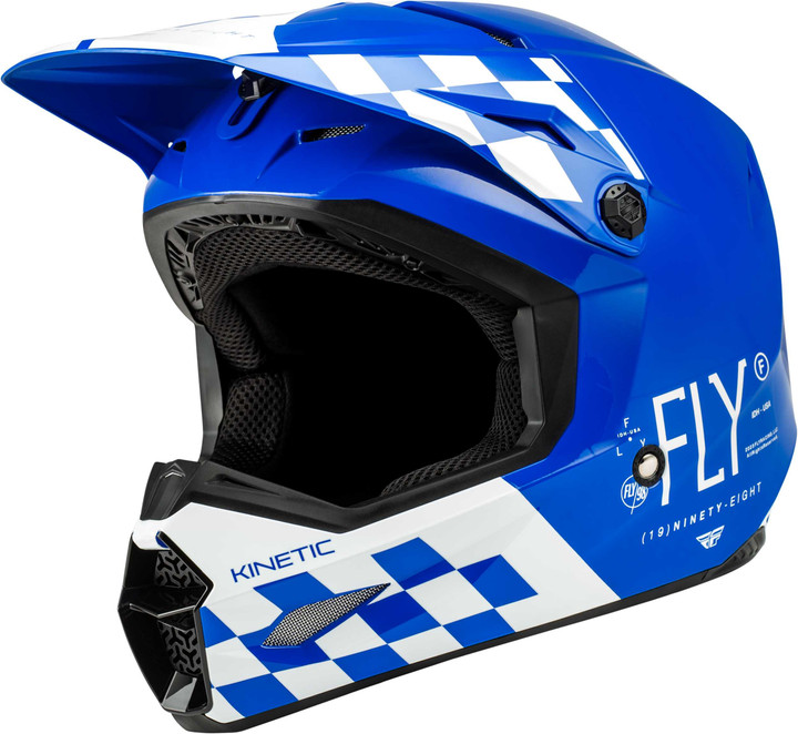 FLY RACING Kinetic Lite Rival Helmet Gloss Blue/White Xs 73-3475XS