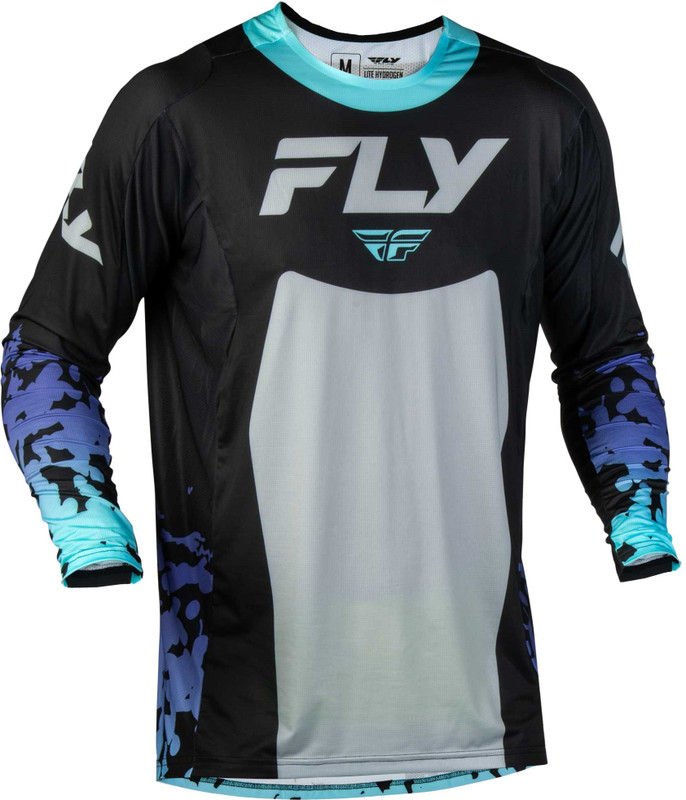 FLY RACING Lite Flake Jersey Black/Grey/Multi Lg 380-720L