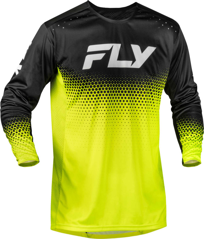 FLY RACING Rayce Sonar Bicycle Jersey Hi-Vis/Black/White Sm 380-054S