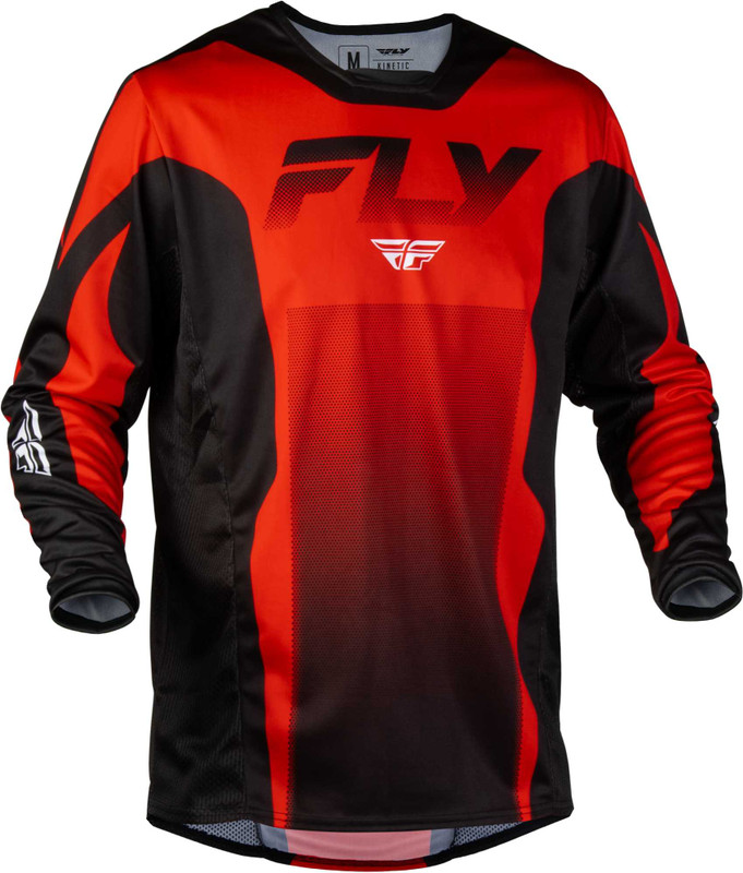 FLY RACING Kinetic Fade Jersey Red/Black/White Lg 380-521L
