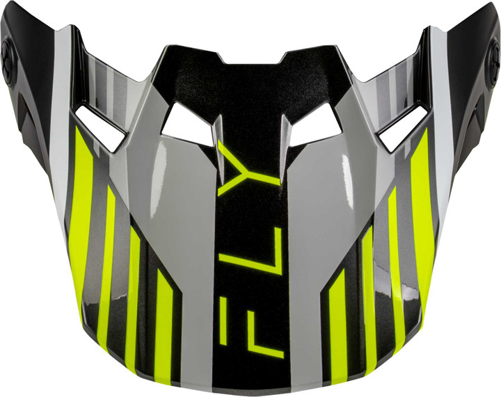 FLY RACING Formula Cc Strike Visor Grey/Black/Hi-Vis Yl/Sm 73-4364VS