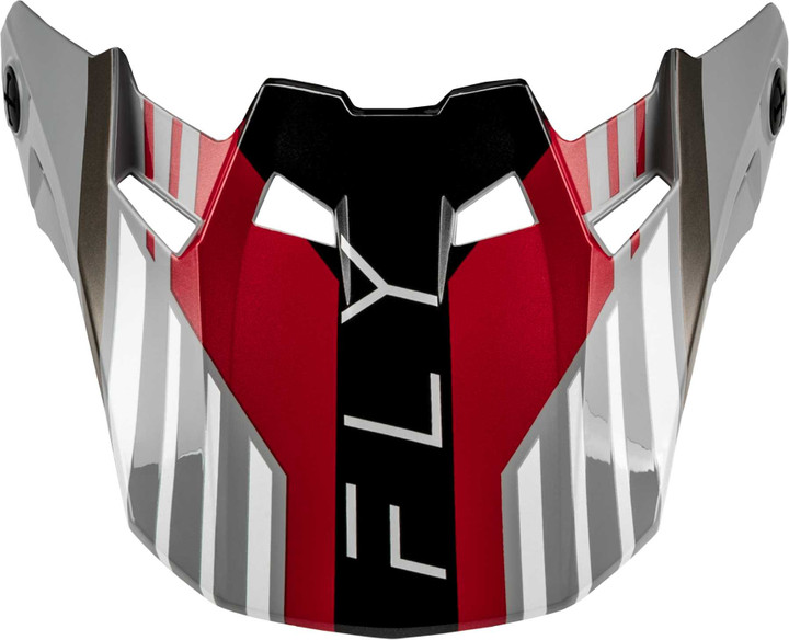 FLY RACING Formula Cc Strike Visor Grey/Red/Black/White Md/Lg 73-4362VM